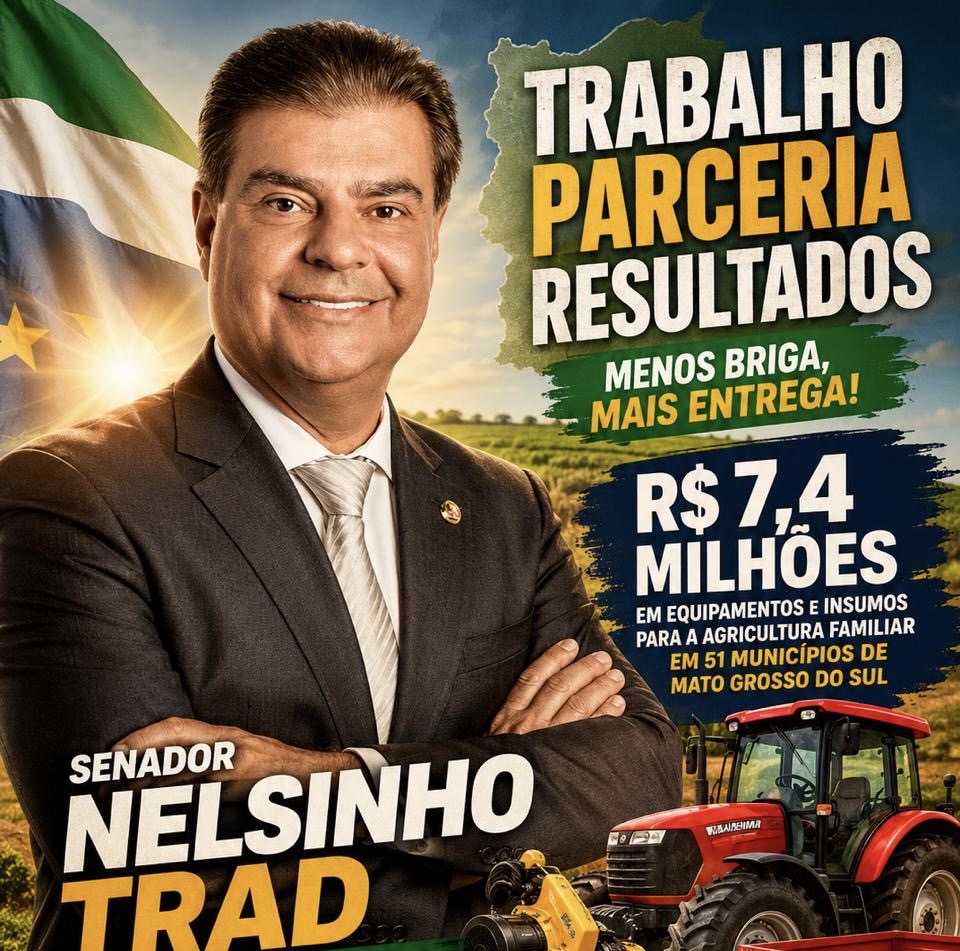 Senador Nelsinho Trad joga em equipe e fortalece a agricultura familiar em Mato Grosso do Sul