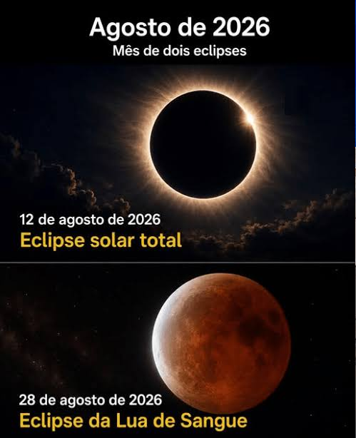 Agosto terá dois eclipses: Solar e Lunar
